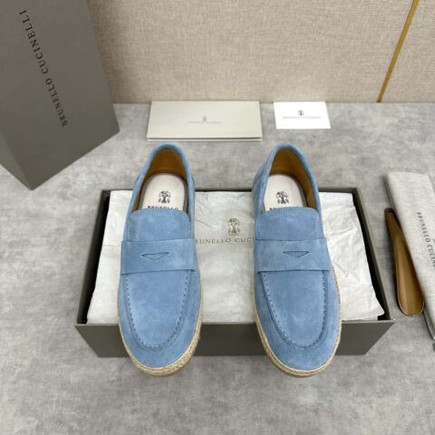 💋💍BC家新品上架 Brunello Cucinell* 草编休闲乐福鞋