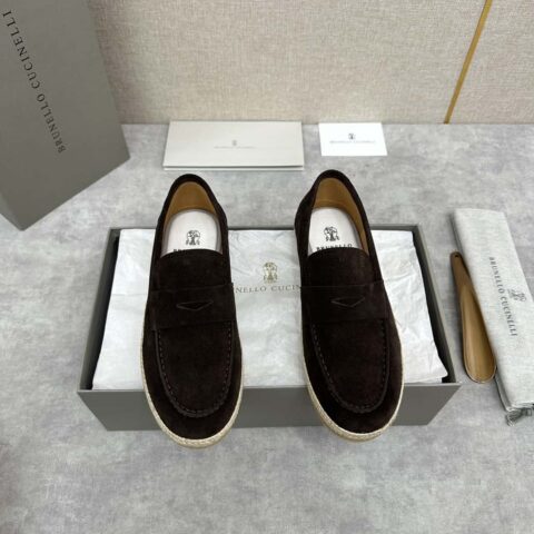 💋💍BC家新品上架 Brunello Cucinell* 草编休闲乐福鞋