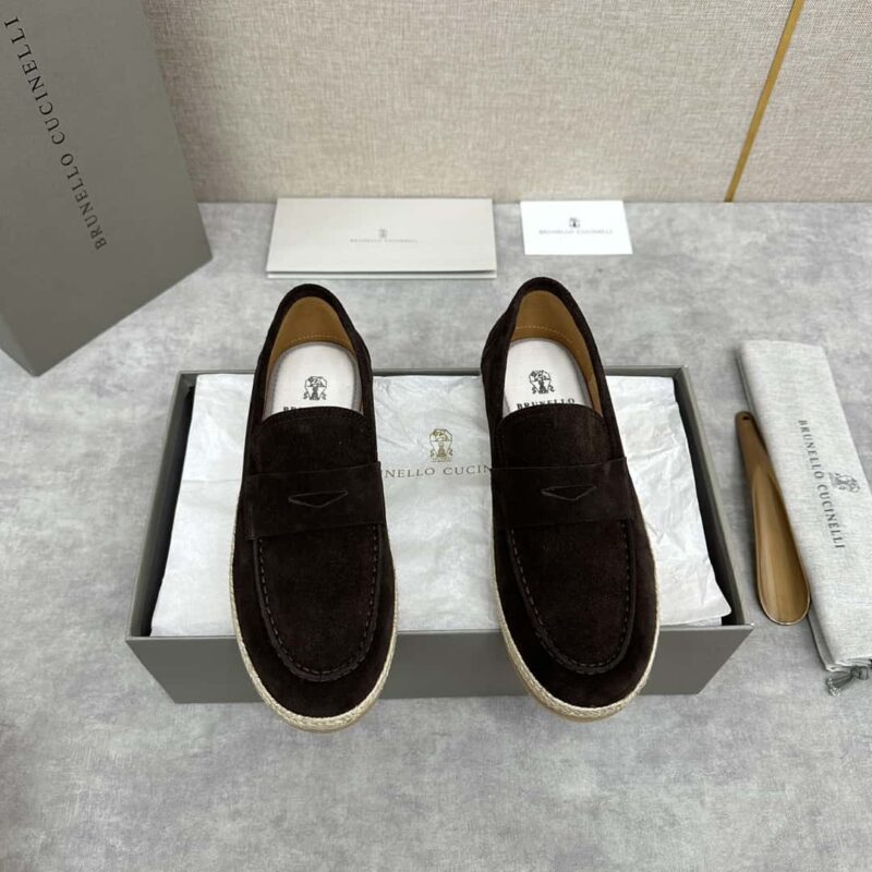 💋💍BC家新品上架 Brunello Cucinell* 草编休闲乐福鞋