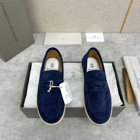 💋💍BC家新品上架 Brunello Cucinell* 草编休闲乐福鞋