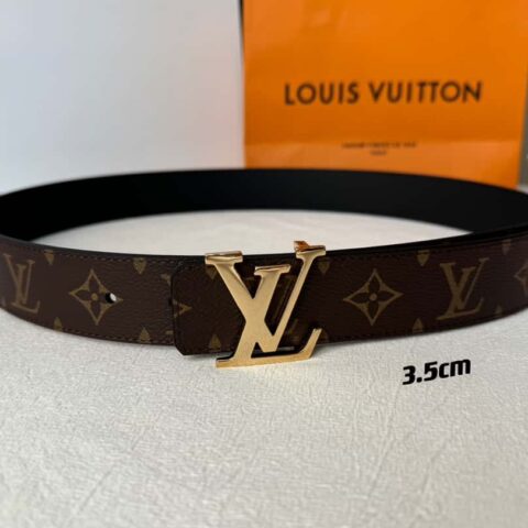 Lv微标双面腰带 3.5cm