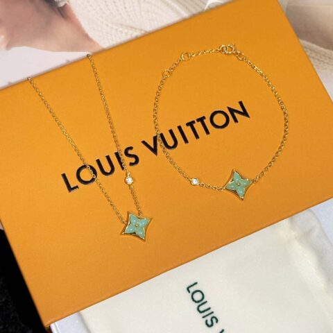 ❗️新品❗️ ☀Louis Vuitton 路易威登菱形老花天河石手链 项链 ☀
