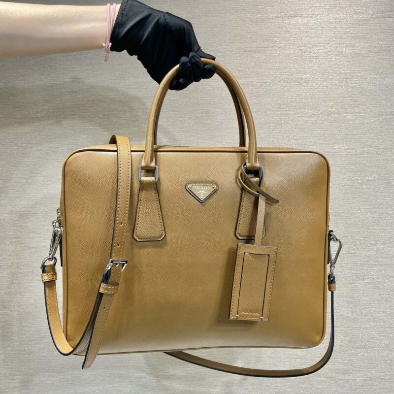 PRADA🎉经典新色🎉2VE0368肉桂色