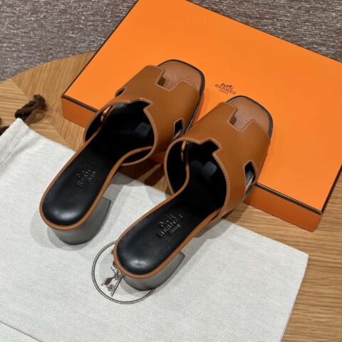 HERMES 308 Helia 60凉鞋 小牛皮/Calfskin 天然色/Naturel