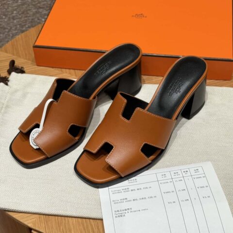 HERMES 308 Helia 60凉鞋 小牛皮/Calfskin 天然色/Naturel