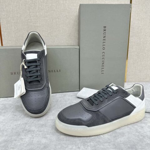 💋💍BC新品 休闲板鞋 全网首发🆕Brunel*o Cucinell* 拼接撞色低帮运动鞋