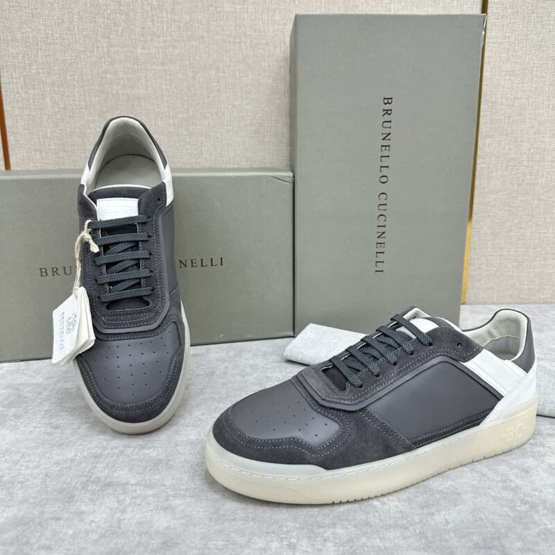 💋💍BC新品 休闲板鞋 全网首发🆕Brunel*o Cucinell* 拼接撞色低帮运动鞋