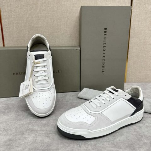 💋💍BC新品 休闲板鞋 全网首发🆕Brunel*o Cucinell* 拼接撞色低帮运动鞋
