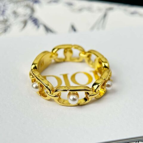 新款☑️DIOR迪奥CD珍珠戒指