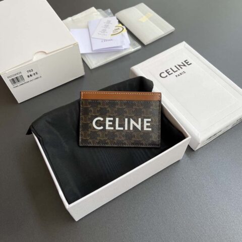 CELINE TRIOMPHE标志印花卡包 10B702CLY.04LU 702