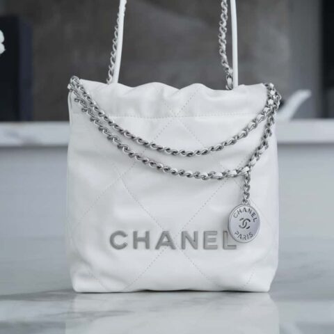 Chanel 23S 22Mini bag 白银 AS3980