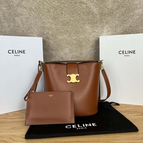 CELINE LOUISE中号光滑牛皮革手袋 116613