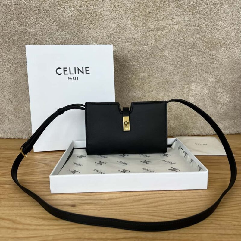 CELINE 新品Mini16小挎包 100443黑色