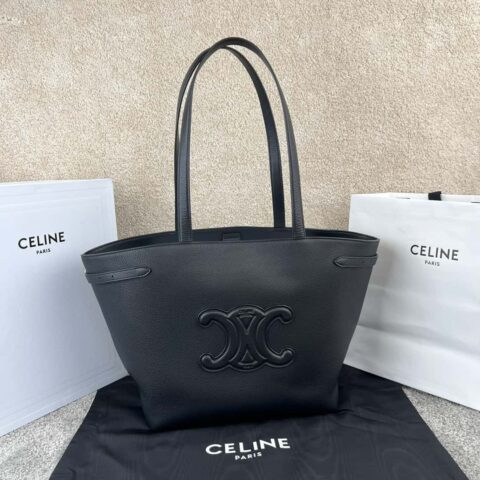 CELINE CABAS ANAIS粒面牛皮革手袋 116853黑色