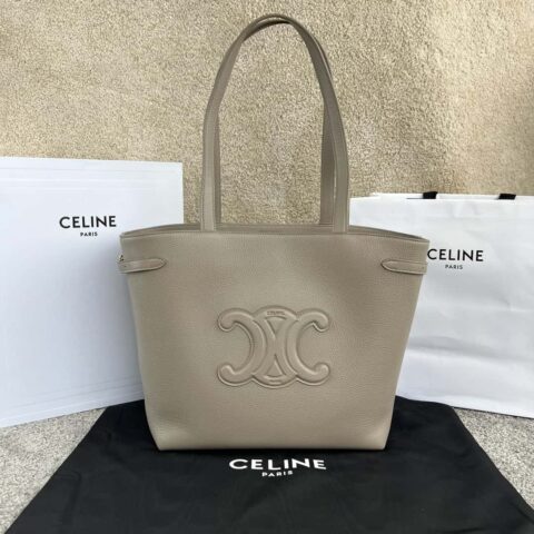 CELINE CABAS ANAIS粒面牛皮革手袋 116853卵石色