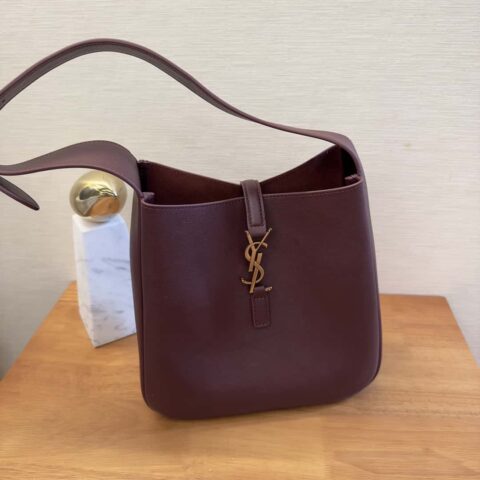 YSL🆕秋冬新款Hobo腋下包 713938酒红色