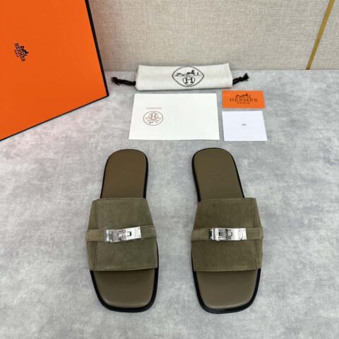 H家新品拖鞋 Hermè* 爱马-仕 最新Giulia男款凉鞋