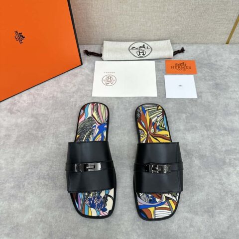 H家新品拖鞋 Hermè* 爱马-仕 最新Giulia男款凉鞋