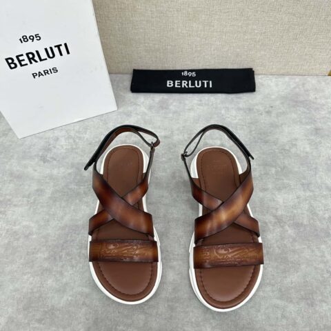 Berlut* 布鲁提 2024夏季凉鞋新品系列 灵感新季 新款 Shadow 皮革凉鞋