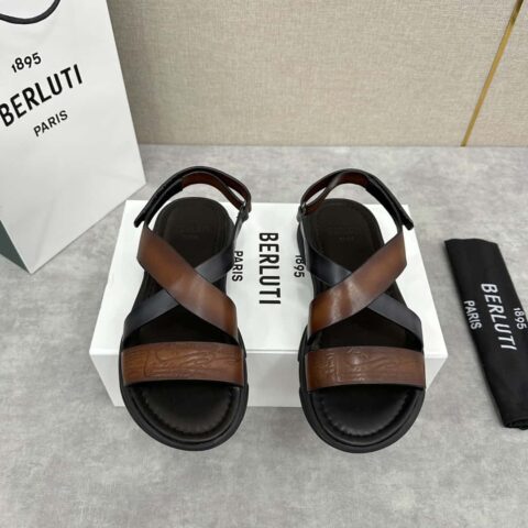 Berlut* 布鲁提 2024夏季凉鞋新品系列 灵感新季 新款 Shadow 皮革凉鞋