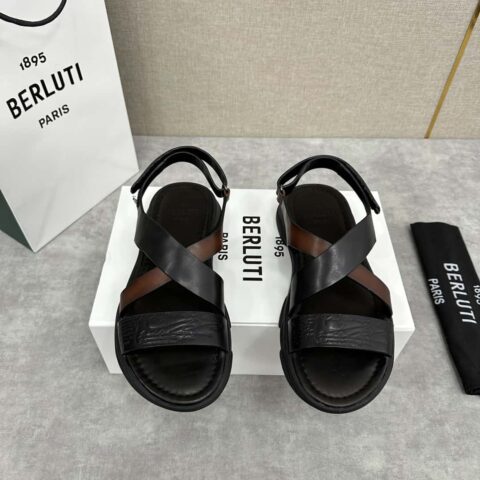 Berlut* 布鲁提 2024夏季凉鞋新品系列 灵感新季 新款 Shadow 皮革凉鞋