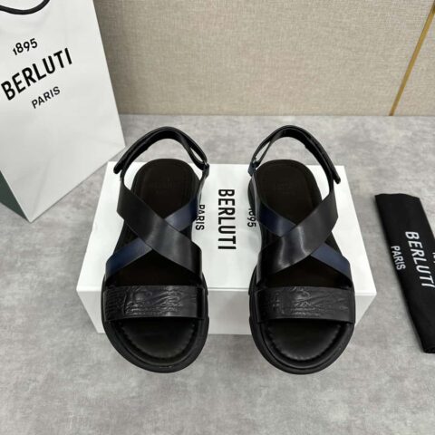 Berlut* 布鲁提 2024夏季凉鞋新品系列 灵感新季 新款 Shadow 皮革凉鞋