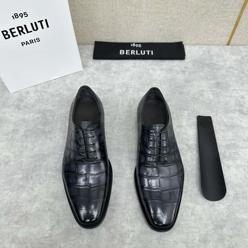💋💍Berlut* 布鲁提 新款男士手工擦色正装皮鞋