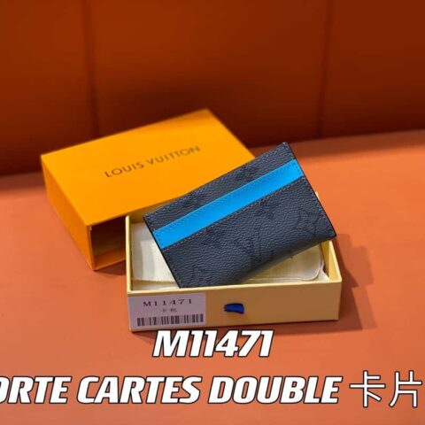 【原单精品】M11471蓝色 卡包钱包系列 PORTE CARTES DOUBLE 卡片夹