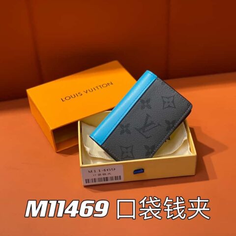 【原单精品】M11469蓝色 卡包钱包系列 当季新款 口袋钱夹