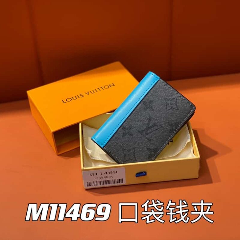 【原单精品】M11469蓝色 卡包钱包系列 当季新款 口袋钱夹