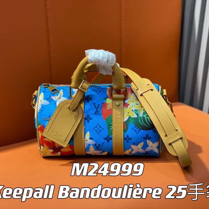 M24999印花冲浪 男包枕头包speedy系列 Keepall Bandoulière 25 Keepall旅行袋