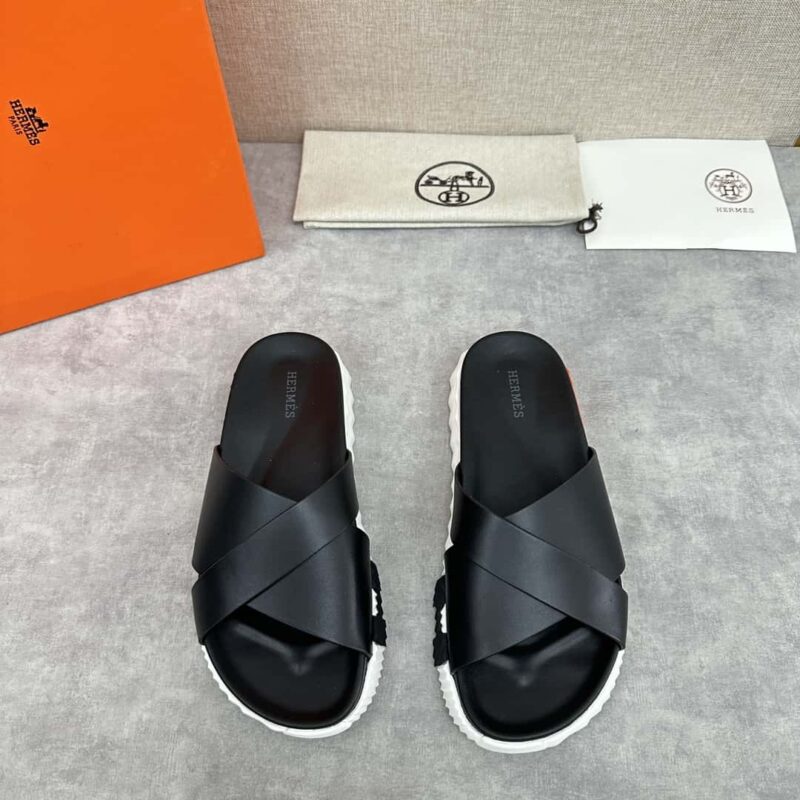 💋💍 H家新品交叉拖鞋 Hermè* 爱马-仕 最新经典男款Electric拖鞋