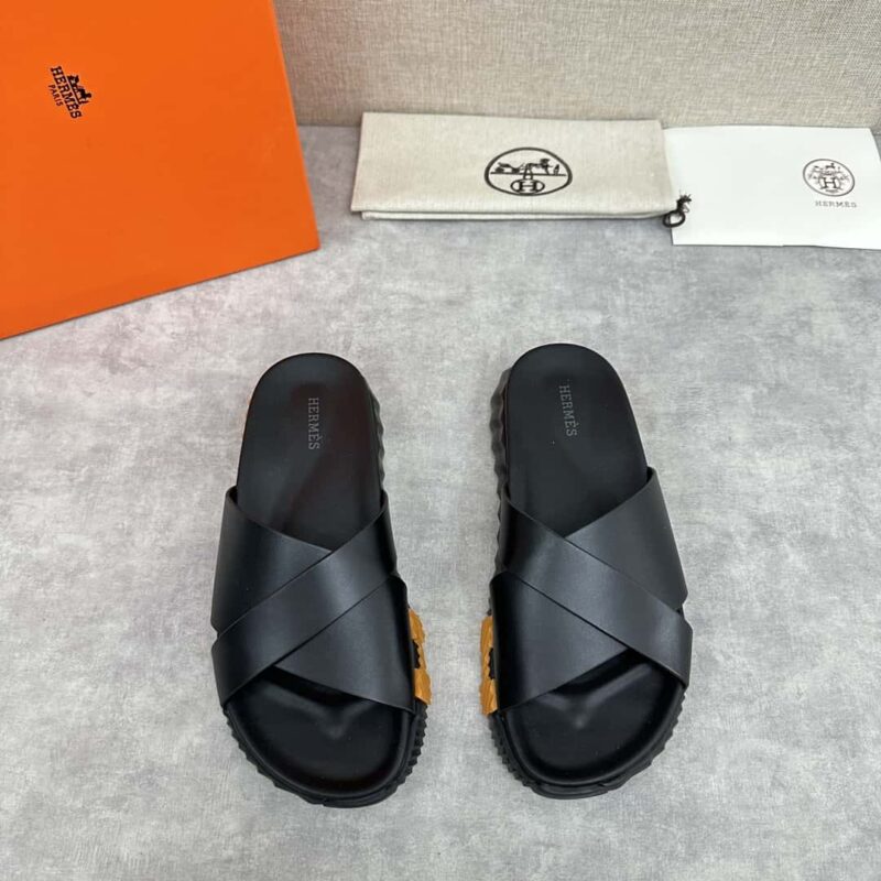 💋💍 H家新品交叉拖鞋 Hermè* 爱马-仕 最新经典男款Electric拖鞋