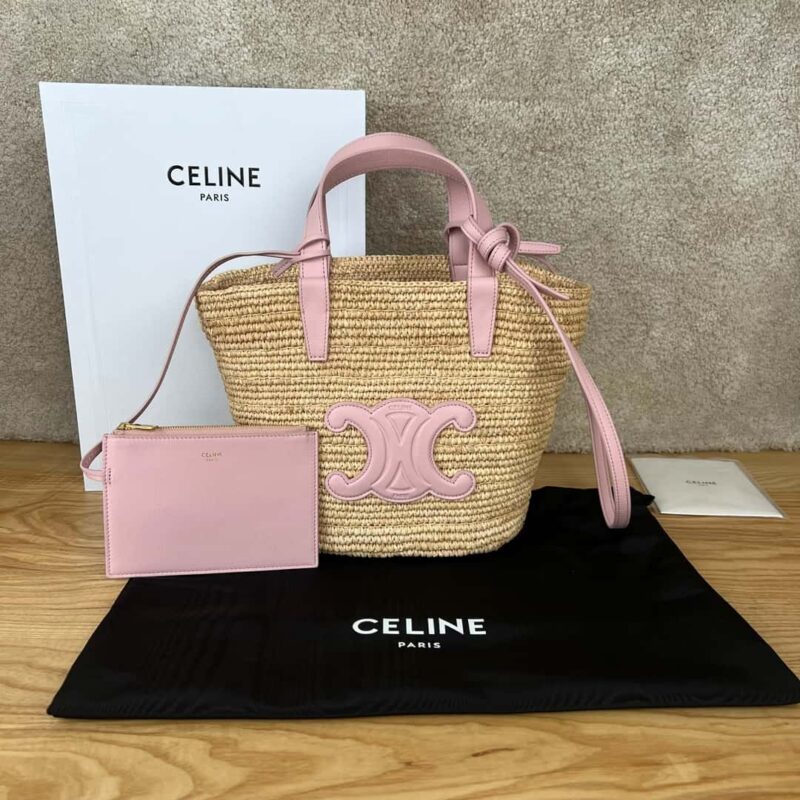 CELINE TEEN植物材料和牛皮革柔软经典提篮包 115802