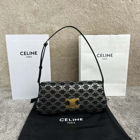 CELINE LOLA中号双色标志印花手袋 115532