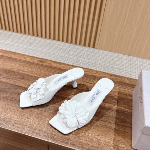 【莞产】𝐉𝐢𝐦𝐦𝐲 𝐂𝐡𝐨𝐨#周仰杰新款蝴蝶结小猫跟拖鞋