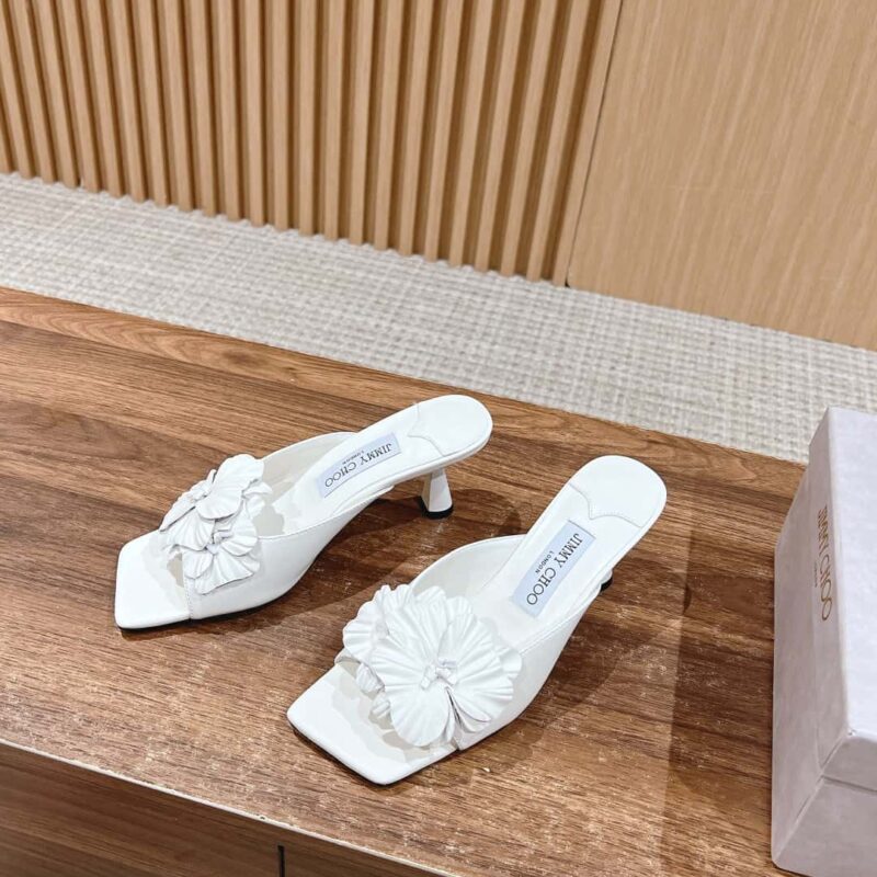 【莞产】𝐉𝐢𝐦𝐦𝐲 𝐂𝐡𝐨𝐨#周仰杰新款蝴蝶结小猫跟拖鞋
