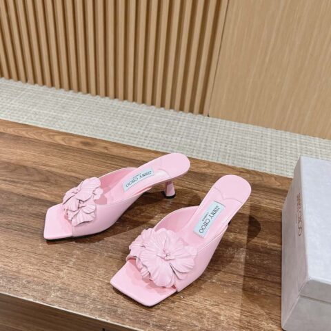 【莞产】𝐉𝐢𝐦𝐦𝐲 𝐂𝐡𝐨𝐨#周仰杰新款蝴蝶结小猫跟拖鞋