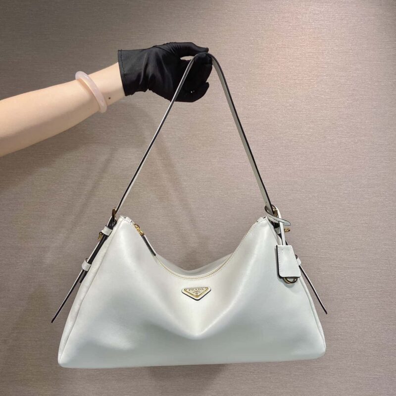 PRADA🎉新款Aimee腋下包🎉1BC228🎉白色