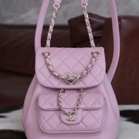 𝗖𝗛𝗔𝗘𝗡𝗟✦  𝟐𝟒𝐩 新款𝐃𝐮𝐦𝐚双肩包🎒粉色 AS2908