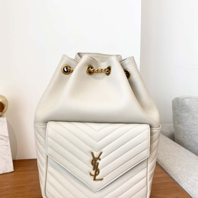 YSL 𝐉𝐨𝐞_双肩包 奶白色🤍672609