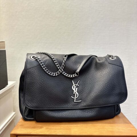YSL 专柜最🆕 𝗡𝗶𝗸𝗶羊皮黑银𝟰𝟳𝗰𝗺 755857