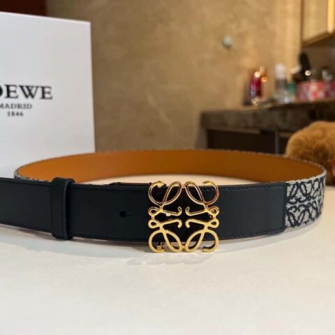 LOEWE新款logo提花女士腰带 3.0cm