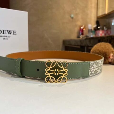 LOEWE新款logo提花女士腰带 3.0cm
