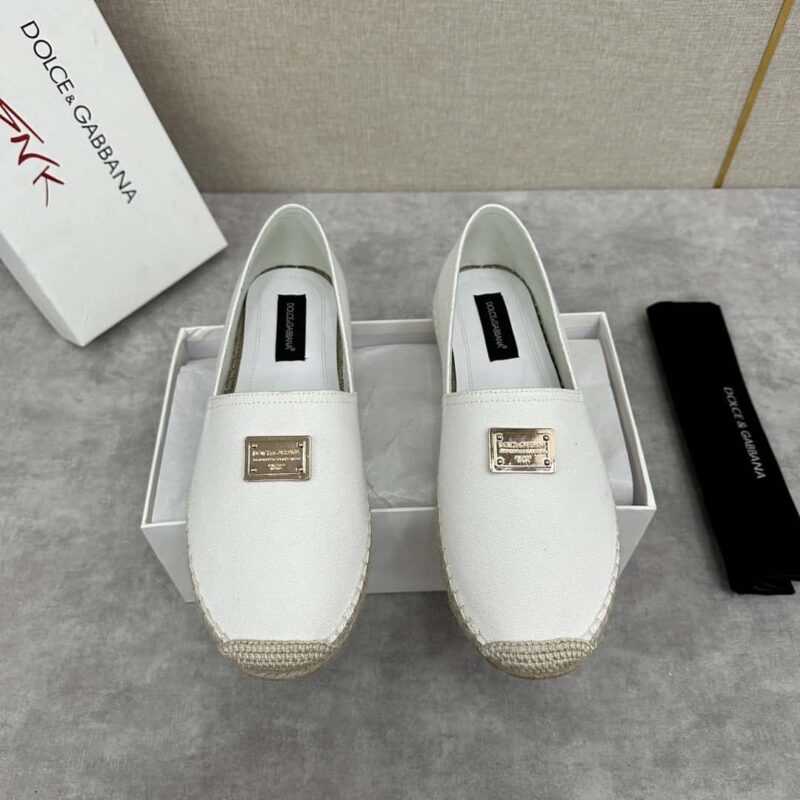 💋💍DG家新品 DG 镂空浮雕牛皮麻底渔夫鞋