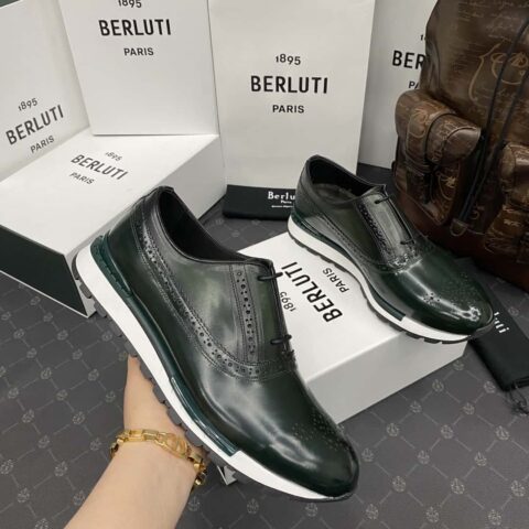 💋💍吴尊同款来袭  Berlut* 布鲁提 第三代升级版大底 最新款运动男士休闲运动鞋跑鞋