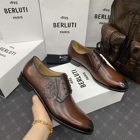 热卖款回货 Burlut* 布鲁提 Galet 手工擦色牛皮牛津鞋