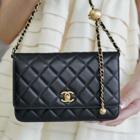 CHANEL🔅 金属球 𝑾𝒐𝒄 黑色 AP1450