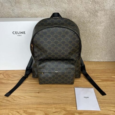 CELINE TRIOMPHE 小牛皮中号双肩包 188382老花