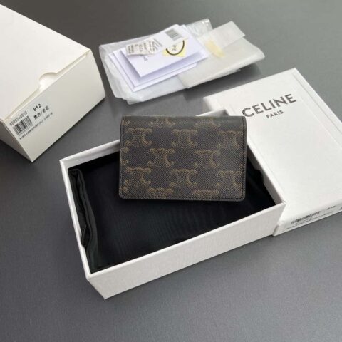 CELINE TRIOMPHE标志印花名片包 10J812BZR.38SI